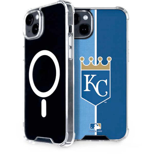 MLB Kansas City Royals Split iPhone 15 Plus MagSafe Case