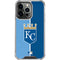 MLB Kansas City Royals Split iPhone 14 Pro Clear Case