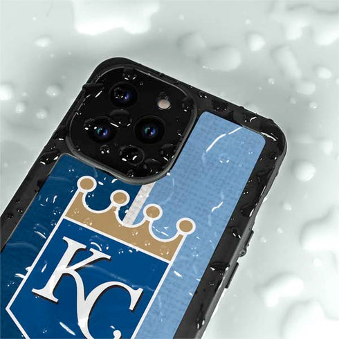 MLB Kansas City Royals Split iPhone 14 Pro Max Waterproof Case
