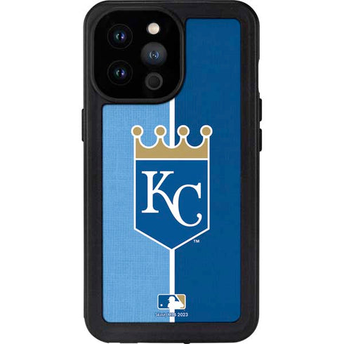 MLB Kansas City Royals Split iPhone 14 Pro Max Waterproof Case