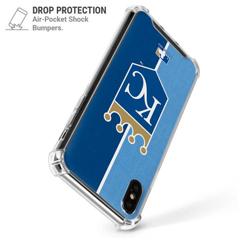 MLB Kansas City Royals Split iPhone XS Max Clear Case