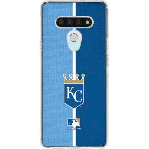 MLB Kansas City Royals Split LG Stylo 6 Clear Case