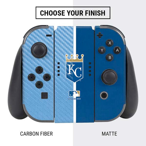 MLB Kansas City Royals Split Nintendo Switch Bundle Skin