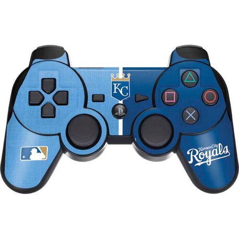 MLB Kansas City Royals Split PS3 Dual Shock wireless controller Skin