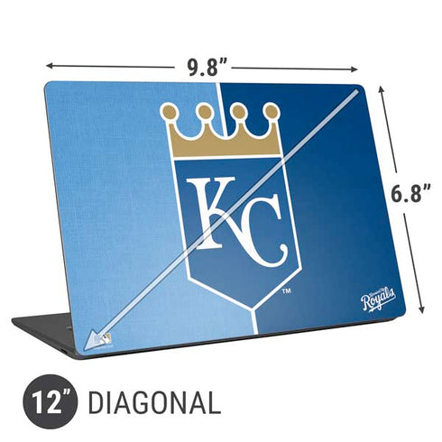 MLB Kansas City Royals Split Universal Laptop 12in (9.8 x 6.8in) Skin