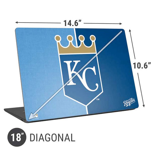 MLB Kansas City Royals Split Universal Laptop 18in (14.6 x 10.6in) Skin
