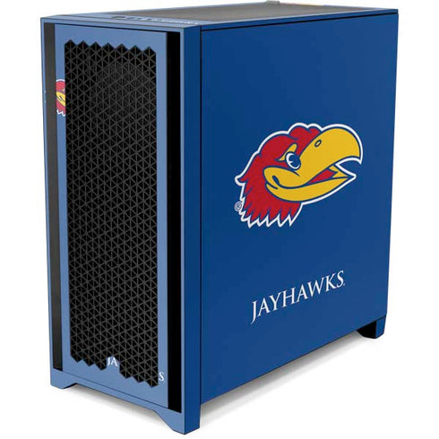 University of Kansas Jayhawks Digi Corsair 4000D Tempered Glass Mid-Tower ATX Case Skin