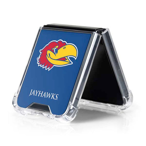 University of Kansas Jayhawks Digi Galaxy Z Flip5 5G Clear Case