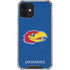 University of Kansas Jayhawks Digi iPhone 12 Clear Case