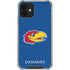 University of Kansas Jayhawks Digi iPhone 12 Mini Clear Case
