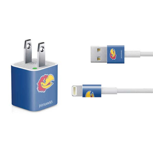 University of Kansas Jayhawks Digi iPhone Charger (5W USB) Skin