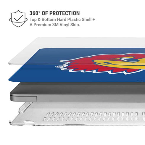 University of Kansas Jayhawks Digi MacBook Pro 16in (2021-25) Case plus Skin