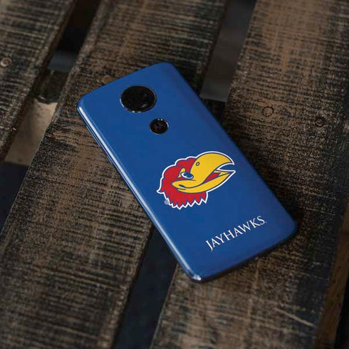 University of Kansas Jayhawks Digi Moto E5 Plus Skin