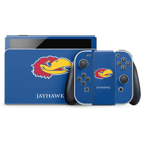 University of Kansas Jayhawks Digi Nintendo Switch OLED (2021) Skin