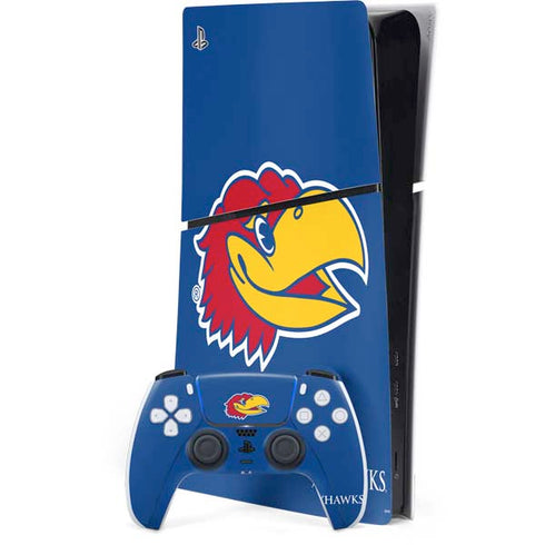 University of Kansas Jayhawks Digi PS5 Slim Digital Edition Bundle Skin