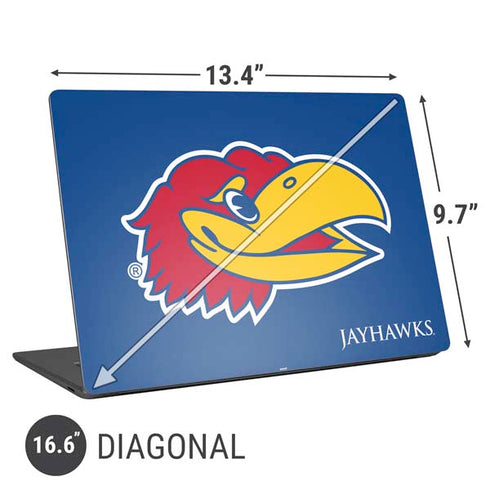 University of Kansas Jayhawks Digi Universal Laptop 16.6in (13.4 x 9.7in) Skin