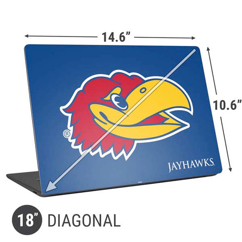University of Kansas Jayhawks Digi Universal Laptop 18in (14.6 x 10.6in) Skin