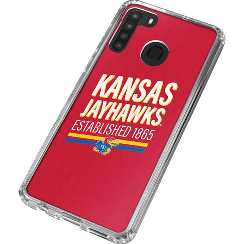 University of Kansas Jayhawks Established 1865 Galaxy A21 Clear Case