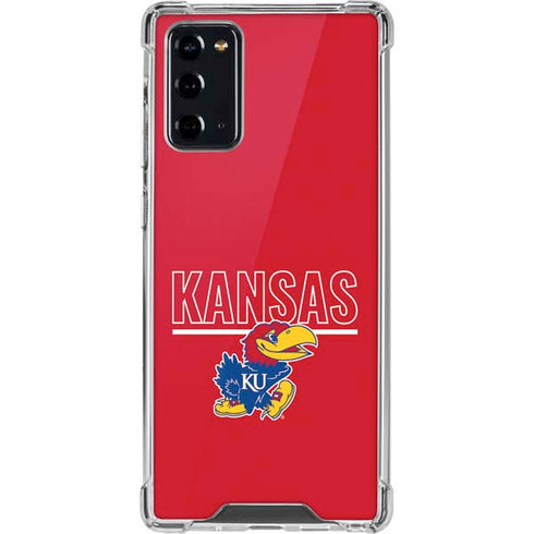 University of Kansas Jayhawks Established 1865 Galaxy Note20 5G Clear Case