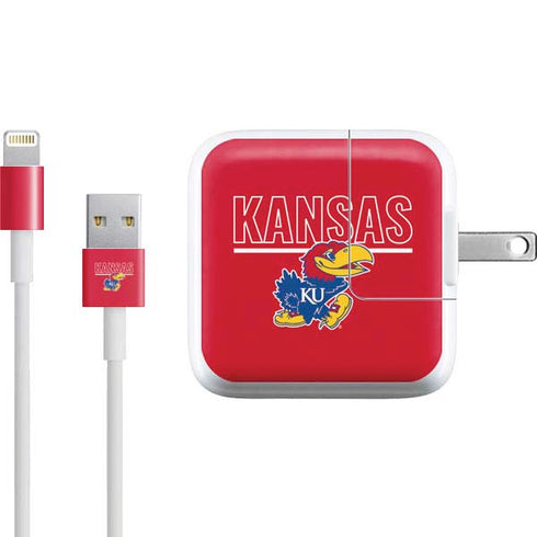 University of Kansas Jayhawks Established 1865 iPad Charger (10W USB) Skin