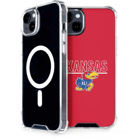 University of Kansas Jayhawks Established 1865 iPhone 15 Plus MagSafe Case