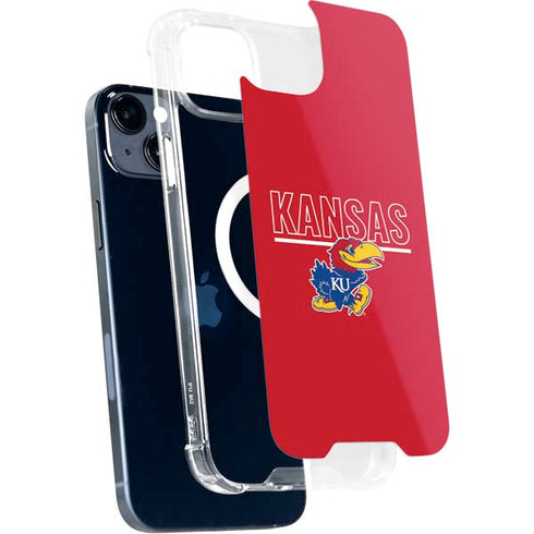 University of Kansas Jayhawks Established 1865 iPhone 15 Plus MagSafe Case
