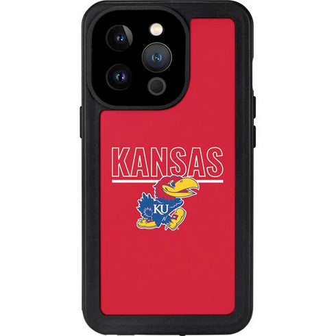 University of Kansas Jayhawks Established 1865 iPhone 14 Pro Waterproof Case