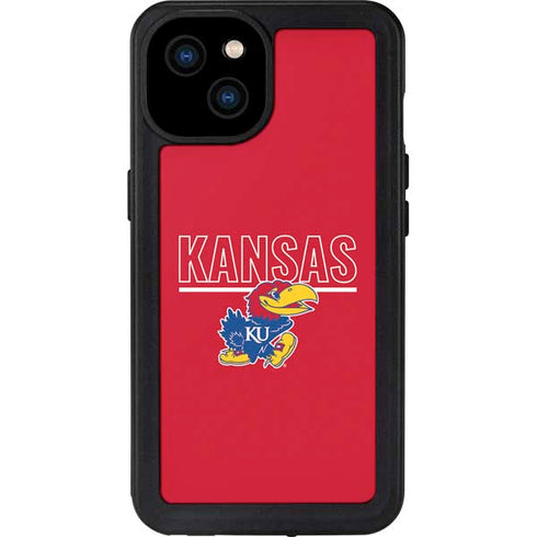 University of Kansas Jayhawks Established 1865 iPhone 15 Plus Waterproof Case