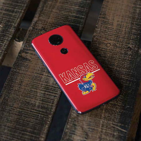 University of Kansas Jayhawks Established 1865 Moto E5 Plus Skin