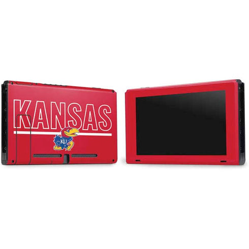 University of Kansas Jayhawks Established 1865 Nintendo Switch Bundle Skin