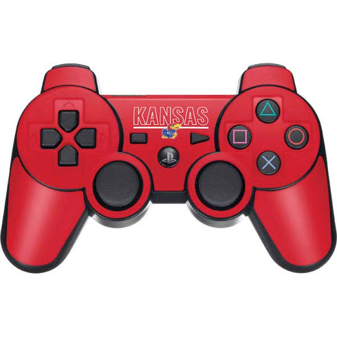 University of Kansas Jayhawks Established 1865 PS3 Dual Shock wireless controller Skin