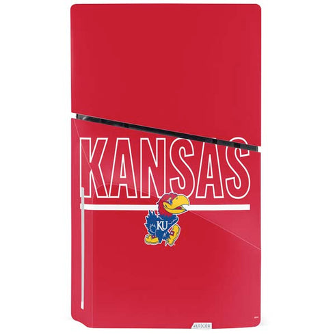 University of Kansas Jayhawks Established 1865 PS5 Slim Disk Bundle Skin