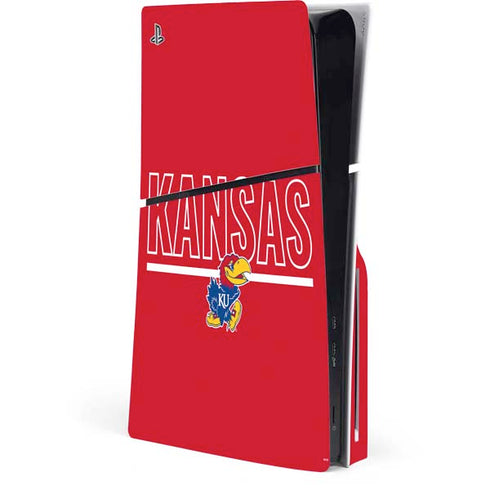 University of Kansas Jayhawks Established 1865 PS5 Slim Disk Console Skin