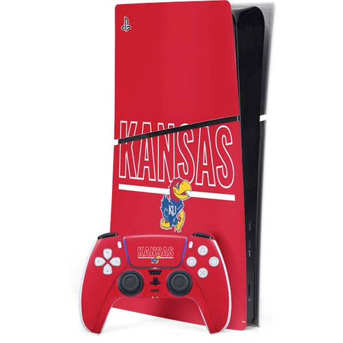 University of Kansas Jayhawks Established 1865 PS5 Slim Digital Edition Console Skin