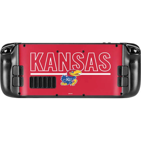 University of Kansas Jayhawks Established 1865 Steam Deck Handheld Gaming Computer Skin