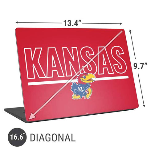 University of Kansas Jayhawks Established 1865 Universal Laptop 16.6in (13.4 x 9.7in) Skin
