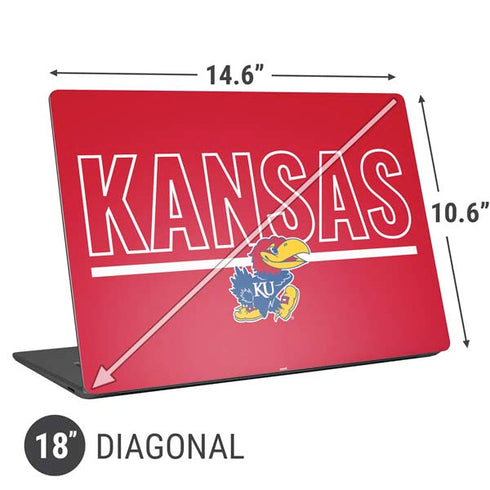 University of Kansas Jayhawks Established 1865 Universal Laptop 18in (14.6 x 10.6in) Skin