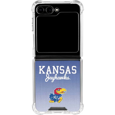 University of Kansas Jayhawks Galaxy Z Flip5 5G Clear Case