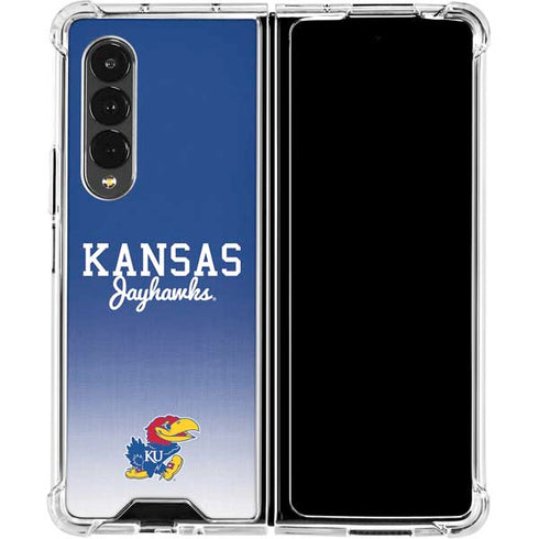 University of Kansas Jayhawks Galaxy Z Fold4 5G Clear Case