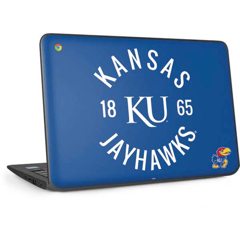University of Kansas Jayhawks KY 1865 HP Chromebook Skin