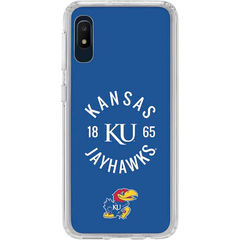 University of Kansas Jayhawks KY 1865 Galaxy A10e Clear Case