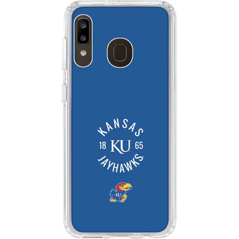 University of Kansas Jayhawks KY 1865 Galaxy A20 Clear Case