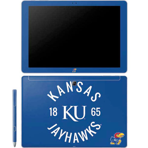 University of Kansas Jayhawks KY 1865 Galaxy Book 12in Skin