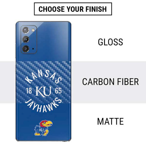 University of Kansas Jayhawks KY 1865 Galaxy Note20 5G Skin