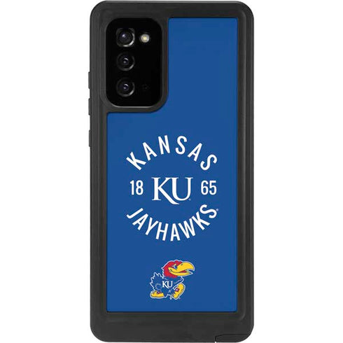 University of Kansas Jayhawks KY 1865 Galaxy Note20 5G Waterproof Case