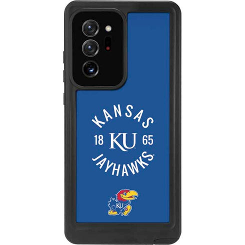 University of Kansas Jayhawks KY 1865 Galaxy Note20 Ultra 5G Waterproof Case