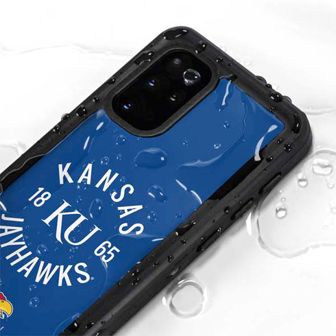 University of Kansas Jayhawks KY 1865 Galaxy S20 Plus Waterproof Case
