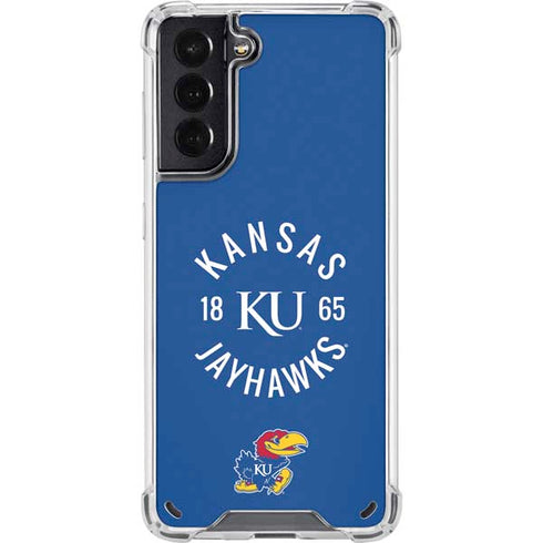 University of Kansas Jayhawks KY 1865 Galaxy S21 5G Clear Case