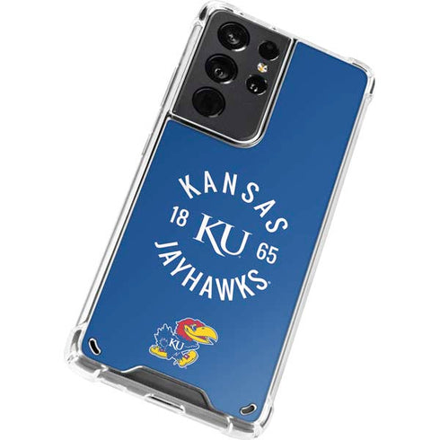 University of Kansas Jayhawks KY 1865 Galaxy S21 Ultra 5G Clear Case