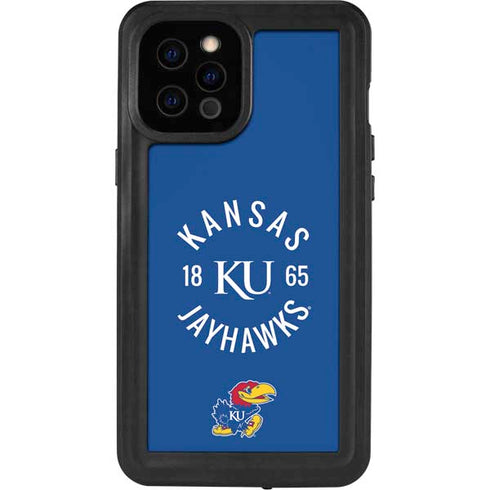 University of Kansas Jayhawks KY 1865 iPhone 12 Pro Max Waterproof Case